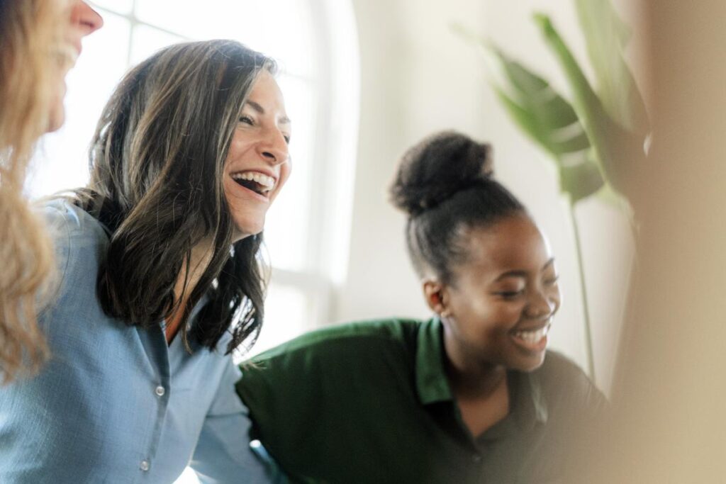 women laughing