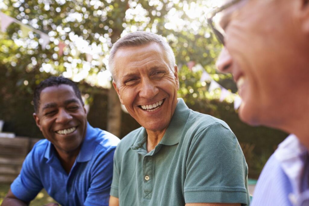 men laughing