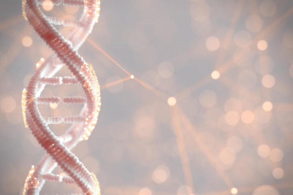 a picture of a gene to show how alcoholism is genetic