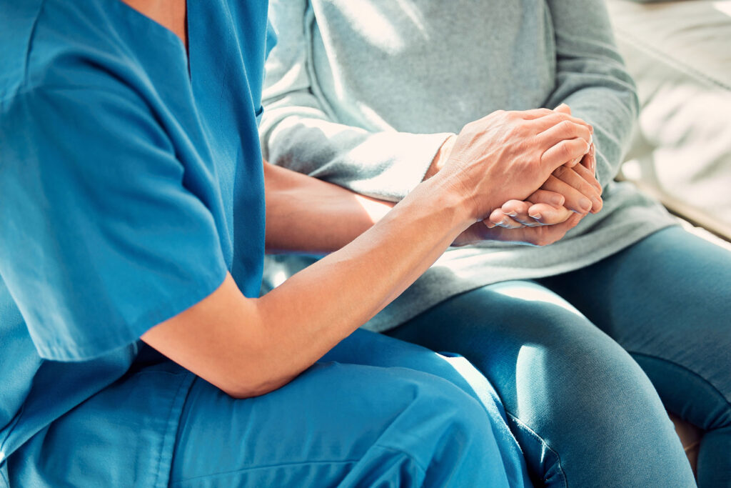 a nurse and a patient discuss iop treatment in Reading PA